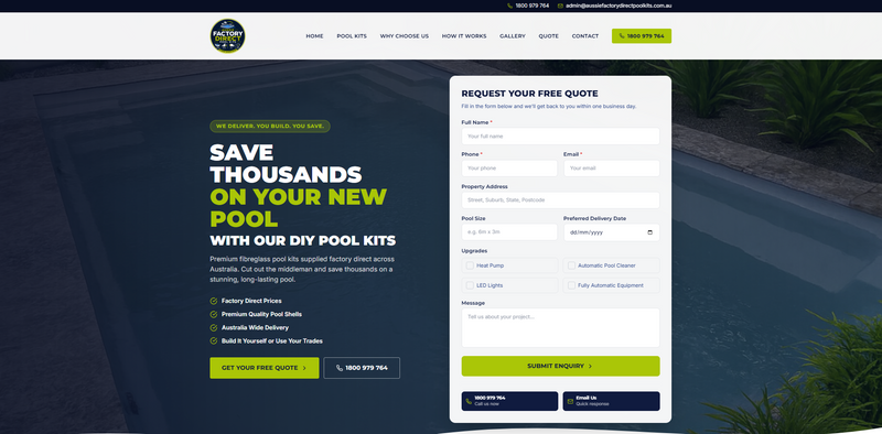 Aussie Factory Direct Pool Kits